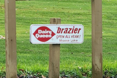 Dairy Queen Brazier sign — golf scramble fundraiser September 2025