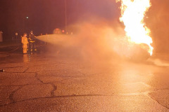 Large flame burst — propane burn training November 2025